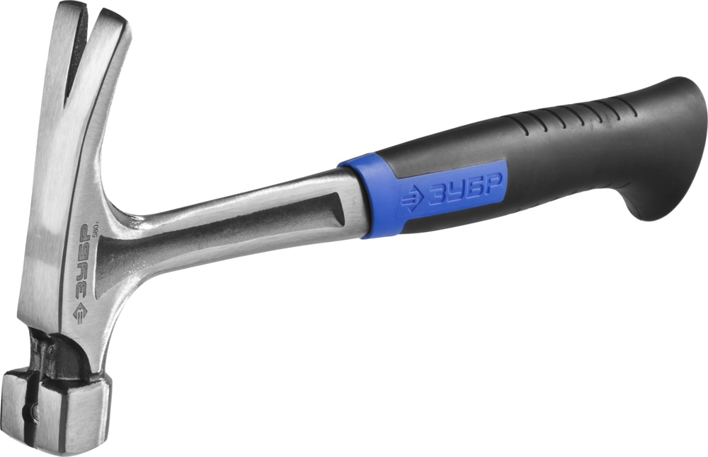 ЗУБР  560 г, цельнокованый столярный молоток-гвоздодёр, Профессионал (20258-580) 20258-580