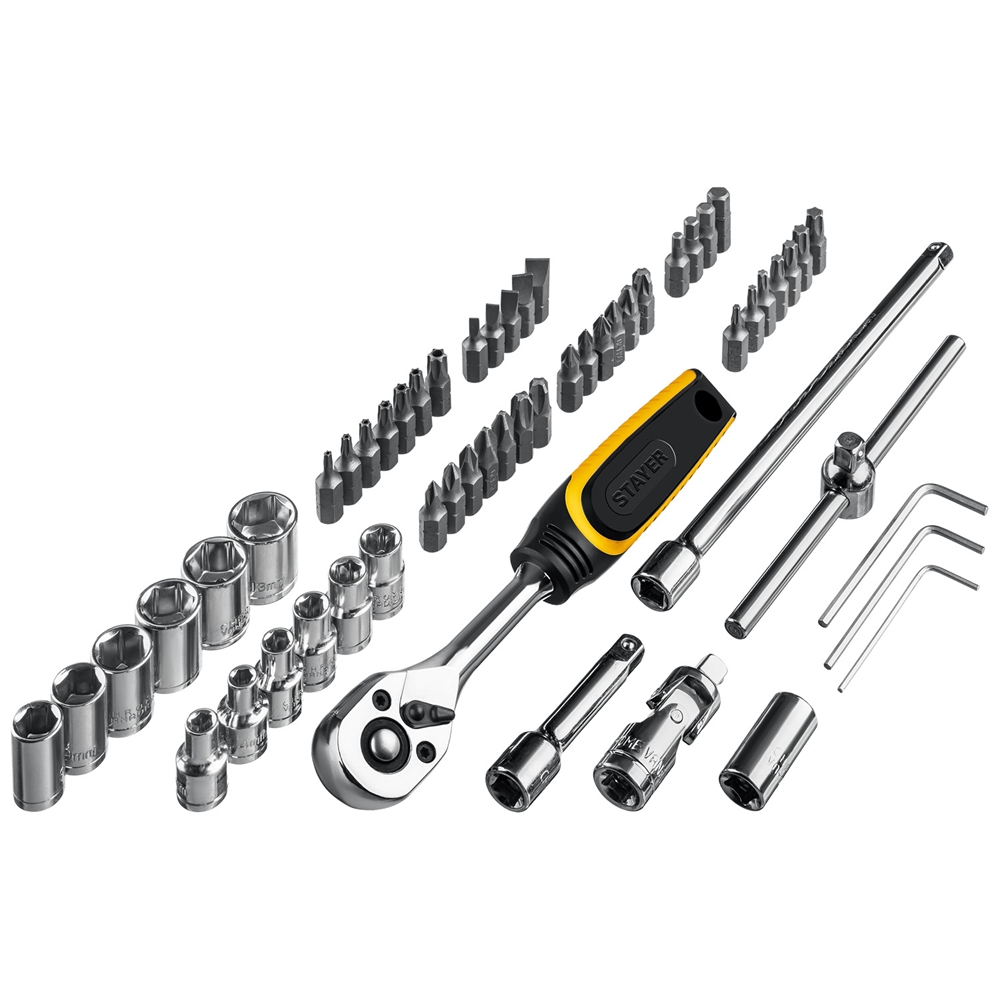 STAYER  Auto 57, 57 шт, универсальный набор инструмента (27760-H57) 27760-H57