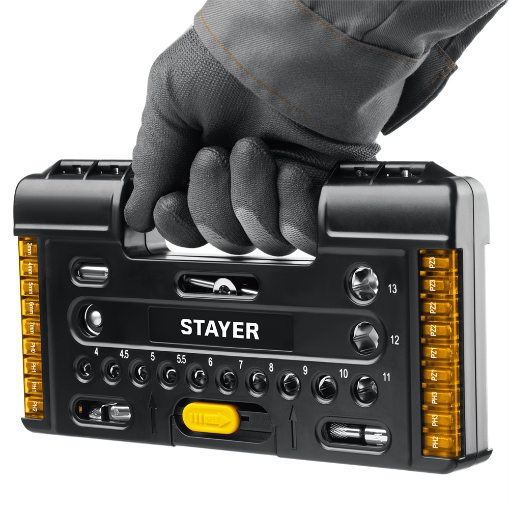 STAYER  Auto 57, 57 шт, универсальный набор инструмента (27760-H57) 27760-H57
