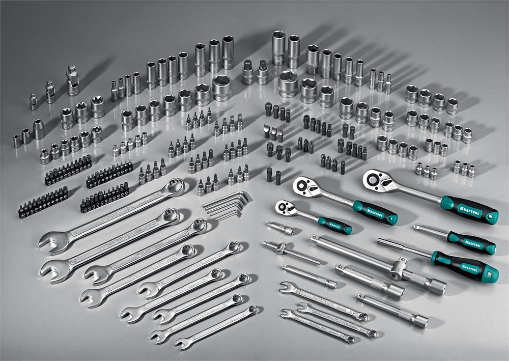 KRAFTOOL  X Drive, 216 предм., (1/2″+3/8″+1/4″), универсальный набор инструмента (27888-H216) 27888-H216