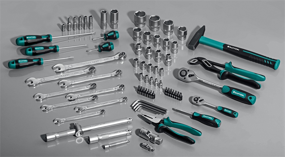 KRAFTOOL  EXTREM-76, 76 предм., (1/2″+3/8″+1/4″), универсальный набор инструмента (27889-H76) 27889-H76