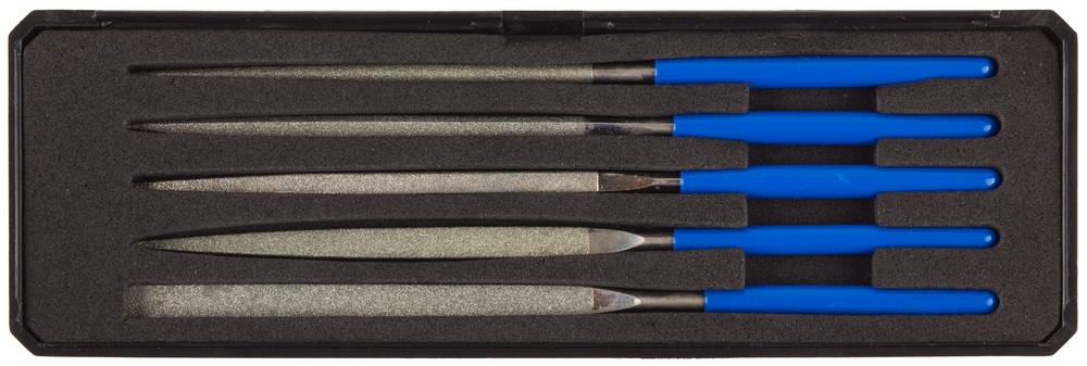 ЗУБР  140 х 75 мм, 5 предметов, P 140, набор алмазных надфелей в пластиковом боксе (33388-140-H5) 33388-140-H5