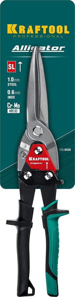 KRAFTOOL  Alliator, 290 мм, прямые удлинённые ножницы по металлу (2328-SL) 2328-SL