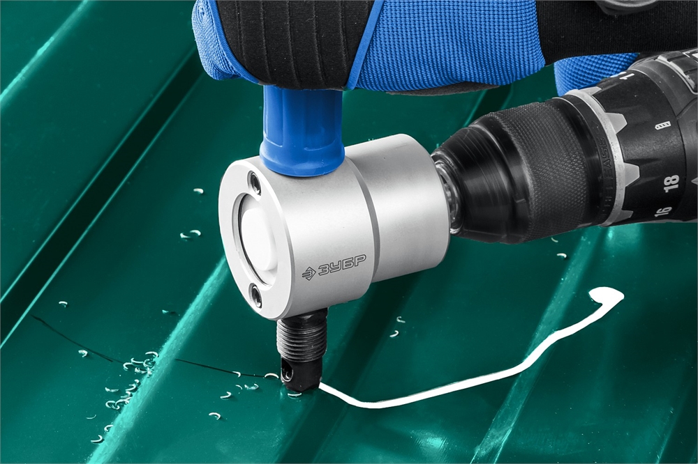 ЗУБР  Сверчок, насадка-ножницы для реза листового металла, Профессионал (23293) 23293