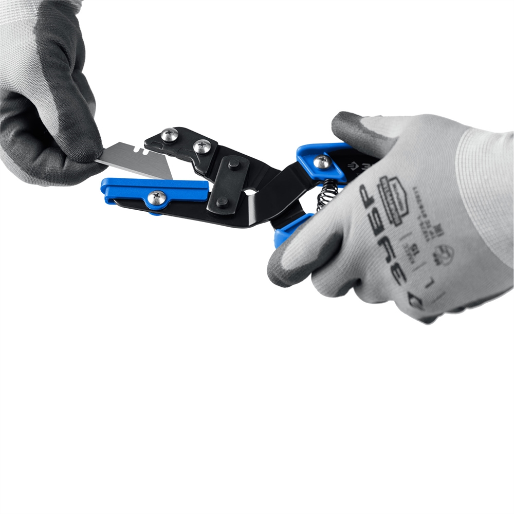 ЗУБР  Универсал, для пластмассовых и резиновых профилей, угловые ножницы со сменным трапециевидным лезвием, Профессионал (23371) 23371