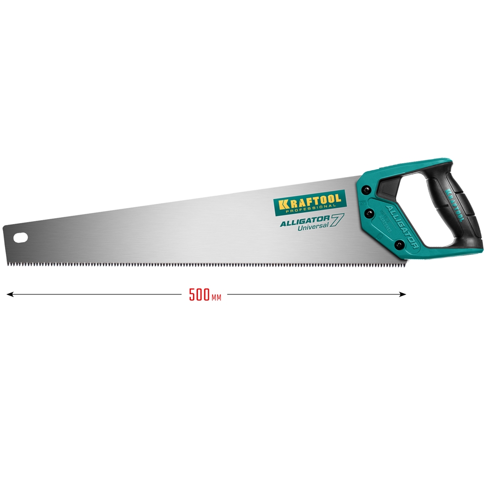 KRAFTOOL  Alligator Universal 7, 500 мм, универсальная ножовка (15004-50) 15004-50_z01
