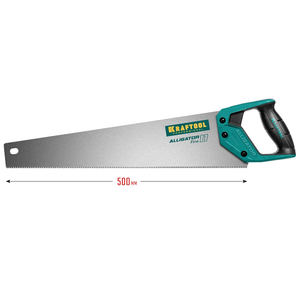 KRAFTOOL  Alligator Fine 11, 500 мм, ножовка для точного реза (15203-50) 15203-50