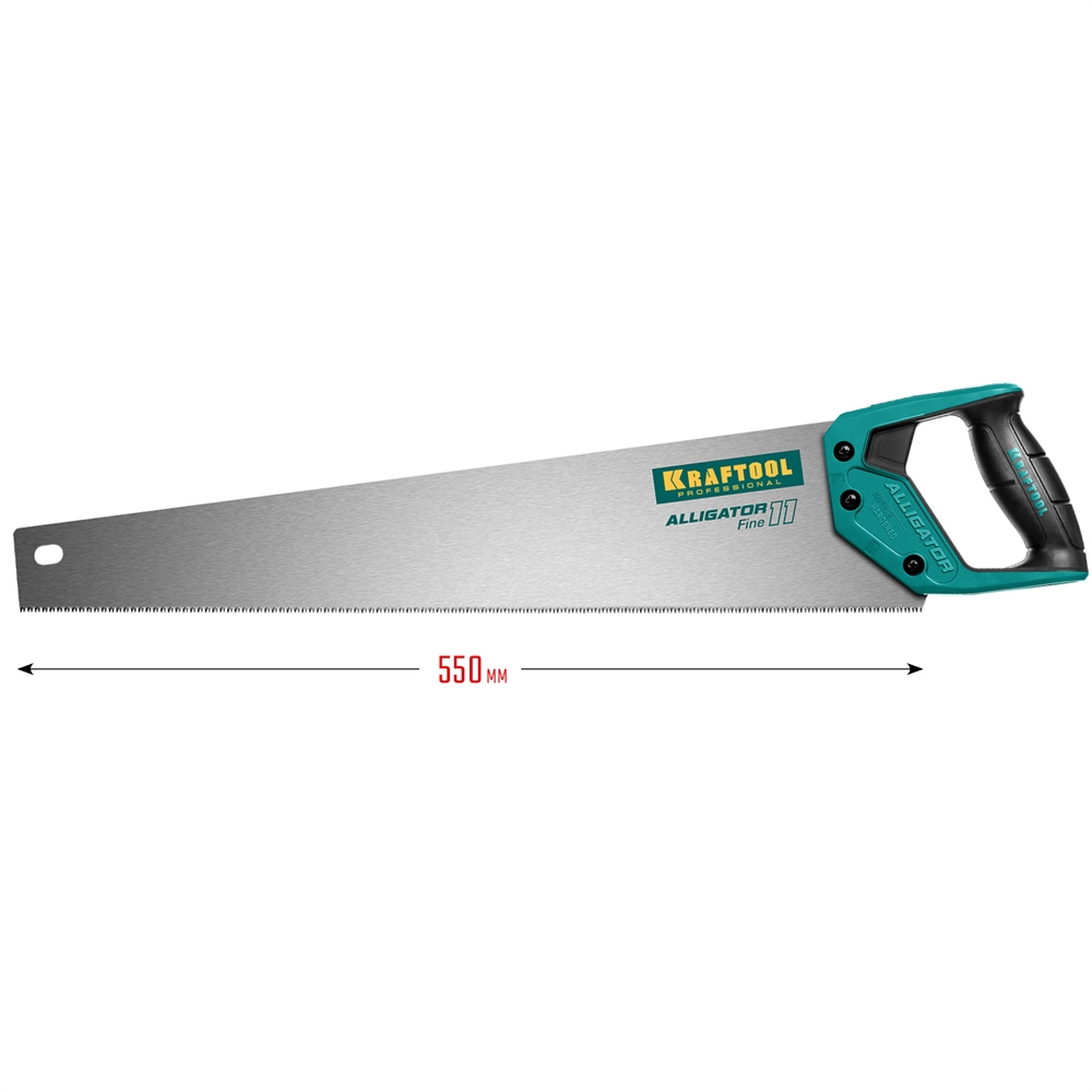 KRAFTOOL  Alligator Fine 11, 550 мм, ножовка для точного реза (15203-55) 15203-55