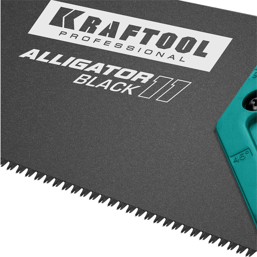 KRAFTOOL  Alligator Black 11, 450 мм, ножовка для точного реза (15205-45) 15205-45