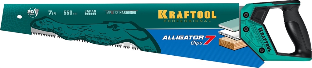 KRAFTOOL  Alligator Gips 7, 550 мм, ножовка для гипса (15210) 15210