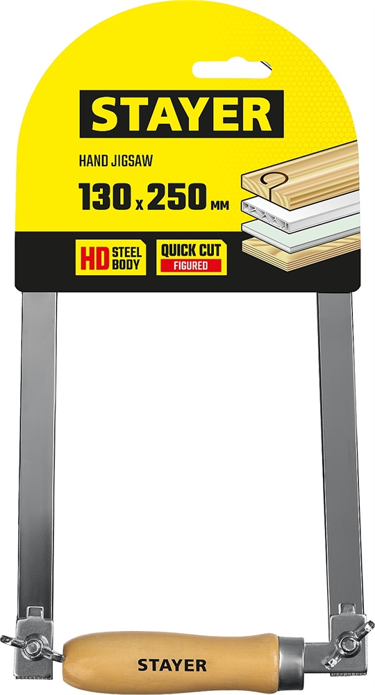 STAYER  130 х 250 мм, ручной лобзик (1530-25) 1530-25_z02