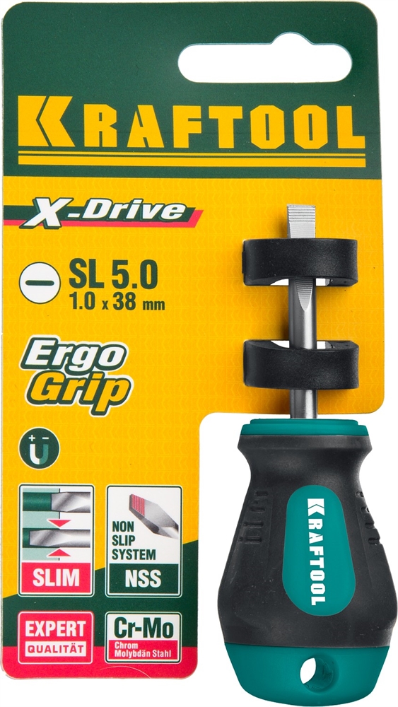 KRAFTOOL  Х-Drive, SL5 x 38, отвертка (250071-5.5-038) 250071-5.5-038