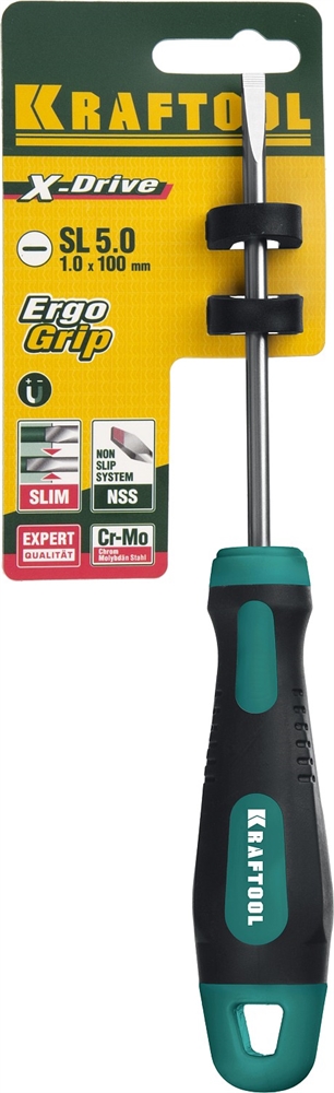 KRAFTOOL  Х-Drive, SL5 x 100, отвертка (250071-5.5-100) 250071-5.5-100