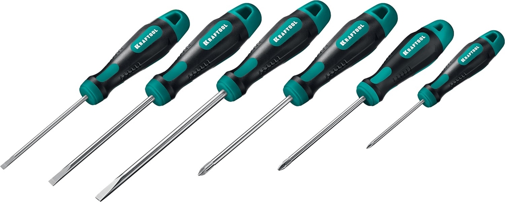 KRAFTOOL  Х-Drive-6, 6 шт, набор отверток (250081-H6) 250081-H6_z01