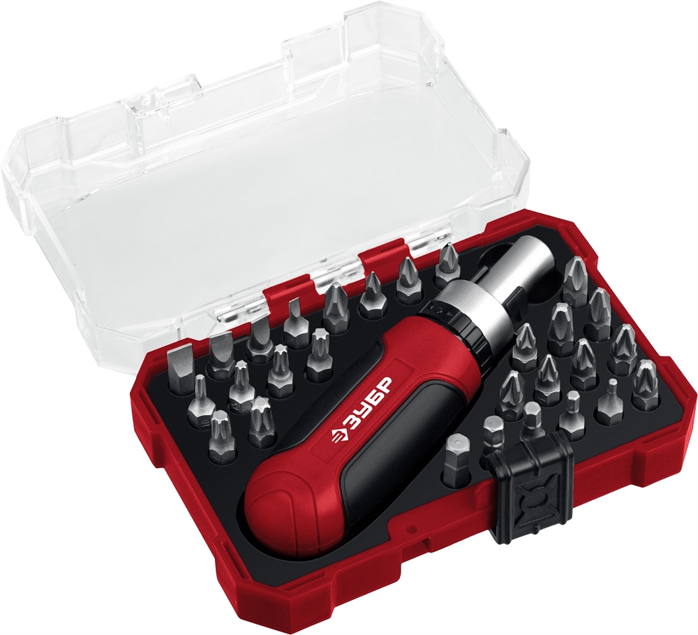 ЗУБР  Мастер 29, 29 шт, набор: отвертка с насадками (25040) 25040