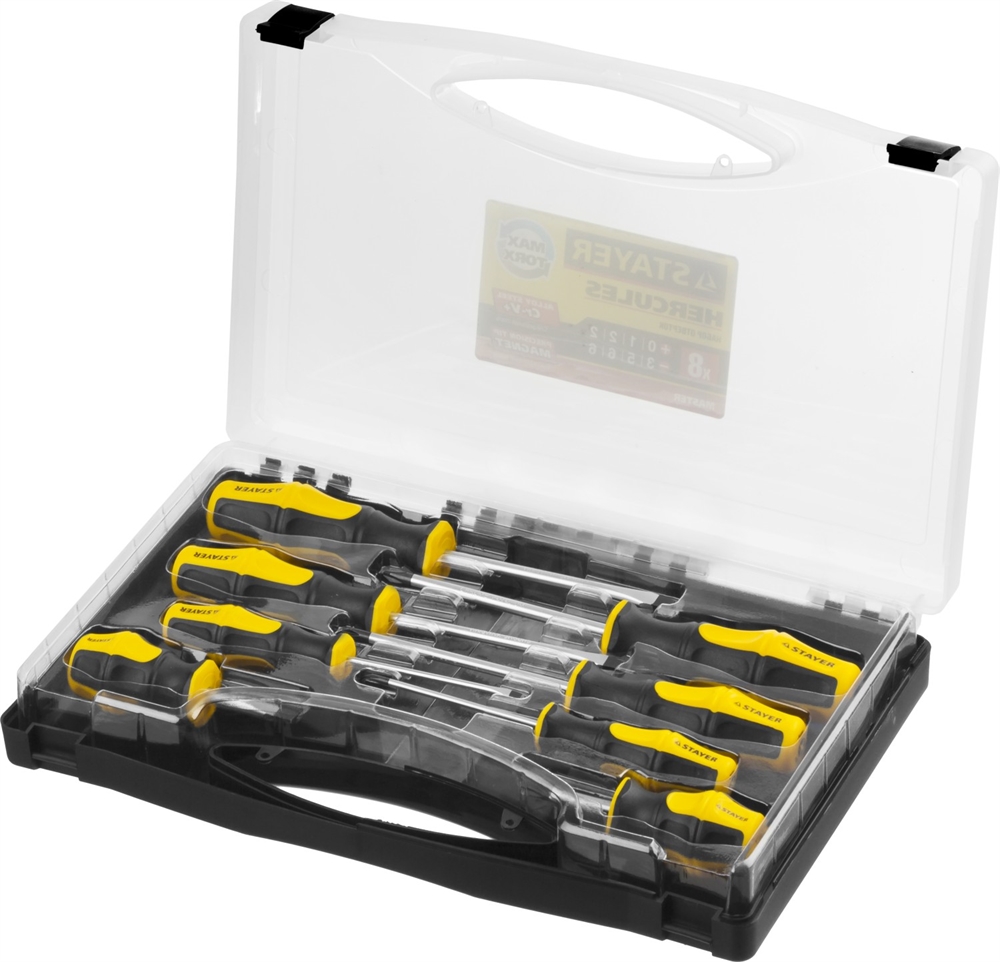 STAYER  Hercules, 8 предм, набор отверток (25055-H8) 25055-H8_z02