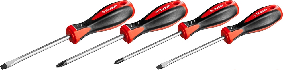 ЗУБР  4 шт, набор отвёрток (25065-H4) 25065-H4_z03