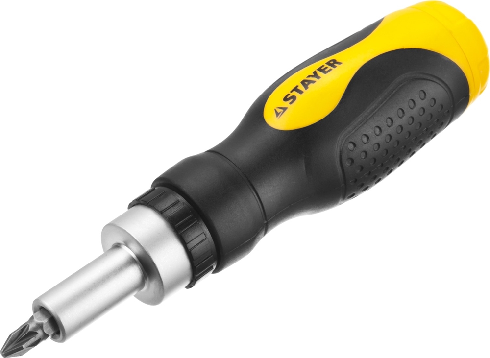 STAYER  T-Compact-43, 43 предм., реверсивная отвертка с насадками (25084-H43) 25084-H43
