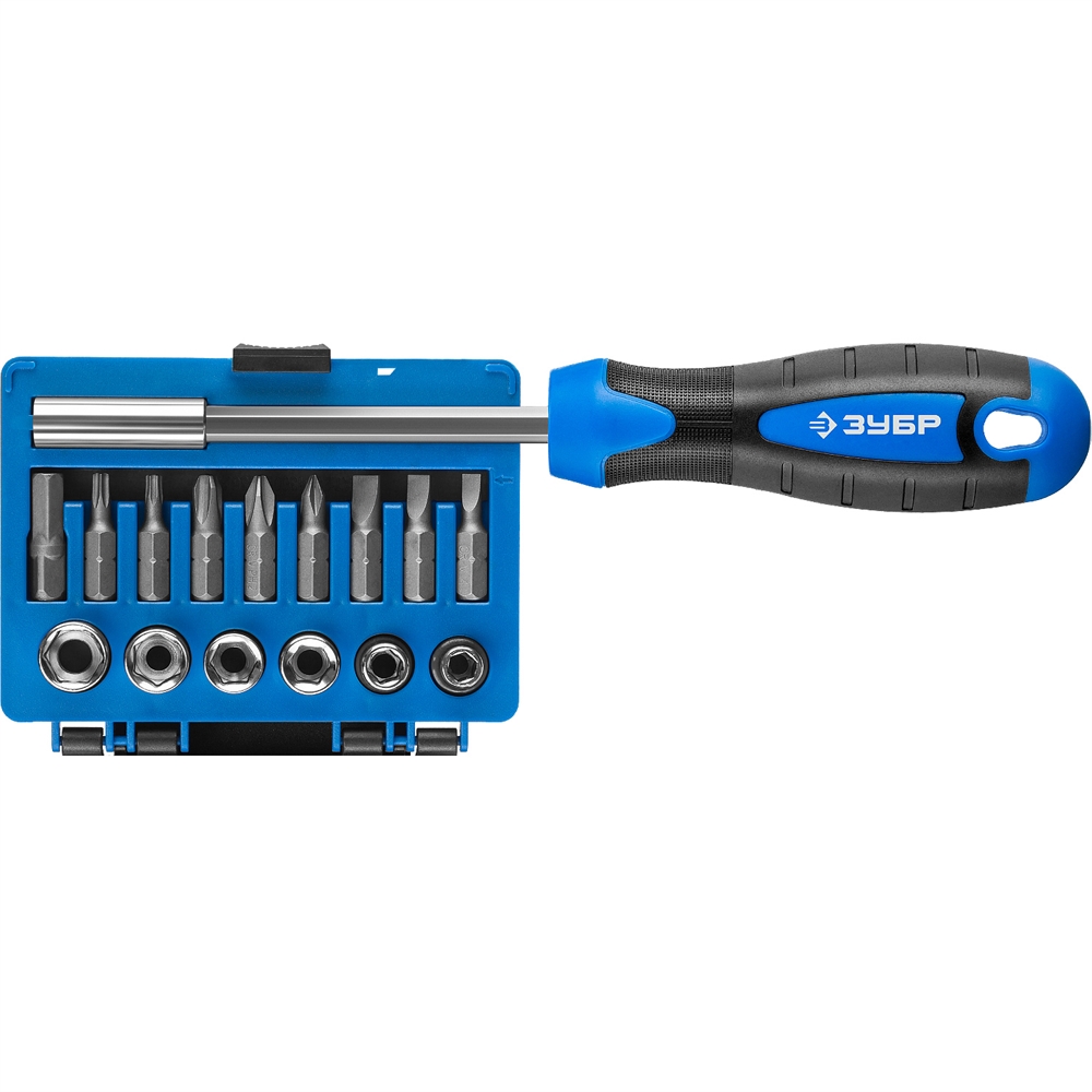 ЗУБР  отвертка-битодержатель с насадками, Профессионал (25216) 25216