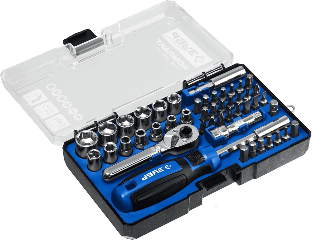 ЗУБР  Компакт-47, 47 шт, отвертка-битодержатель с насадками, Профессионал (25283-H47) 25283-H47_z01
