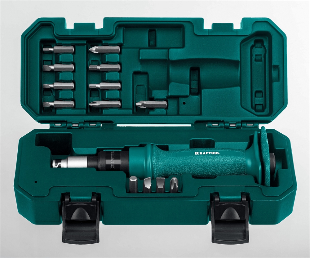 KRAFTOOL  ID-15, 15 предм., ударно-поворотная отвертка (25550-Н10) 25550-H10_z01