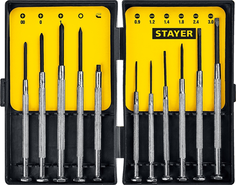 STAYER  11 предм., часовые отвертки (2560-H11) 2560-H11_z02
