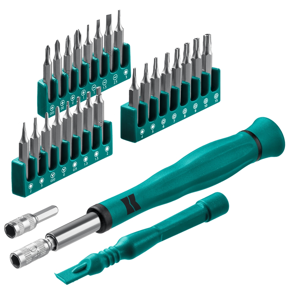 KRAFTOOL  Precision-28, 28 предм., отвертка для точных работ (25677) 25677