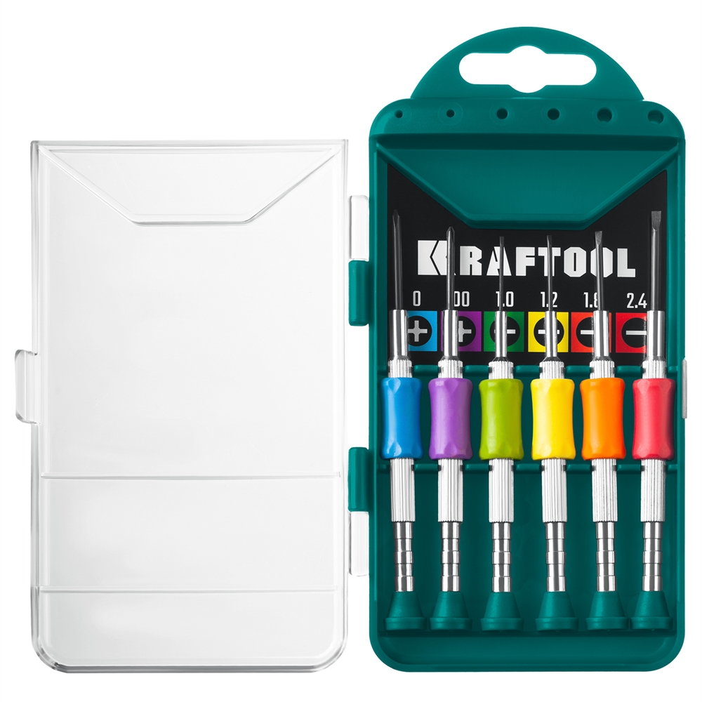 KRAFTOOL  Precision-6, 6 предм., отвертка для точных работ (25679) 25679