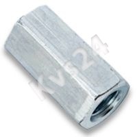 Гайка оцинкованная соединительная М 20 DIN 6334 kvs- 01245