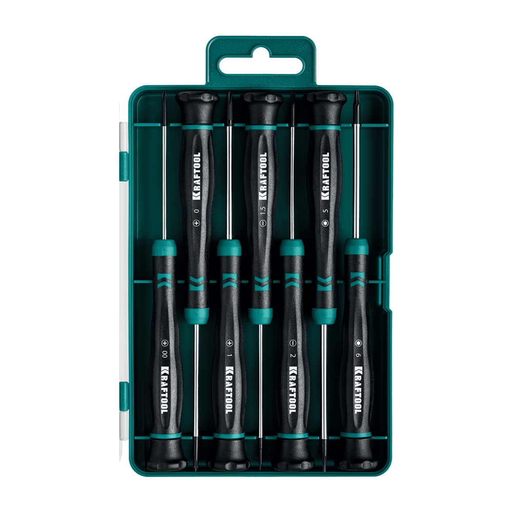 KRAFTOOL  Precision 7, 7 предм., Набор отверток (25686) 25686