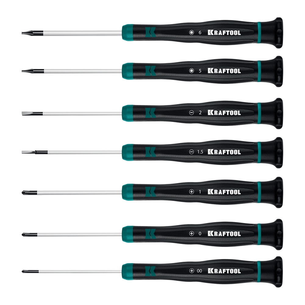 KRAFTOOL  Precision 7, 7 предм., Набор отверток (25686) 25686