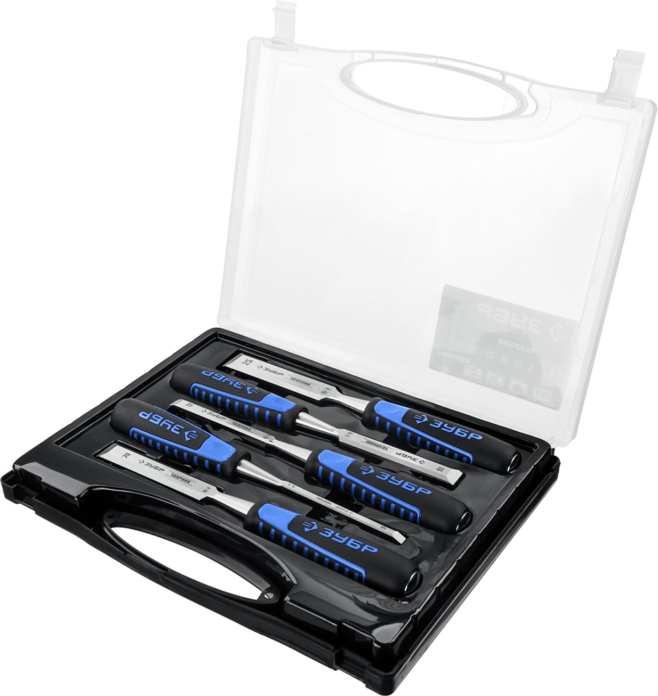 ЗУБР  Ударник, 5 предм, набор стамесок-долот, Профессионал (18097-H5) 18097-H5