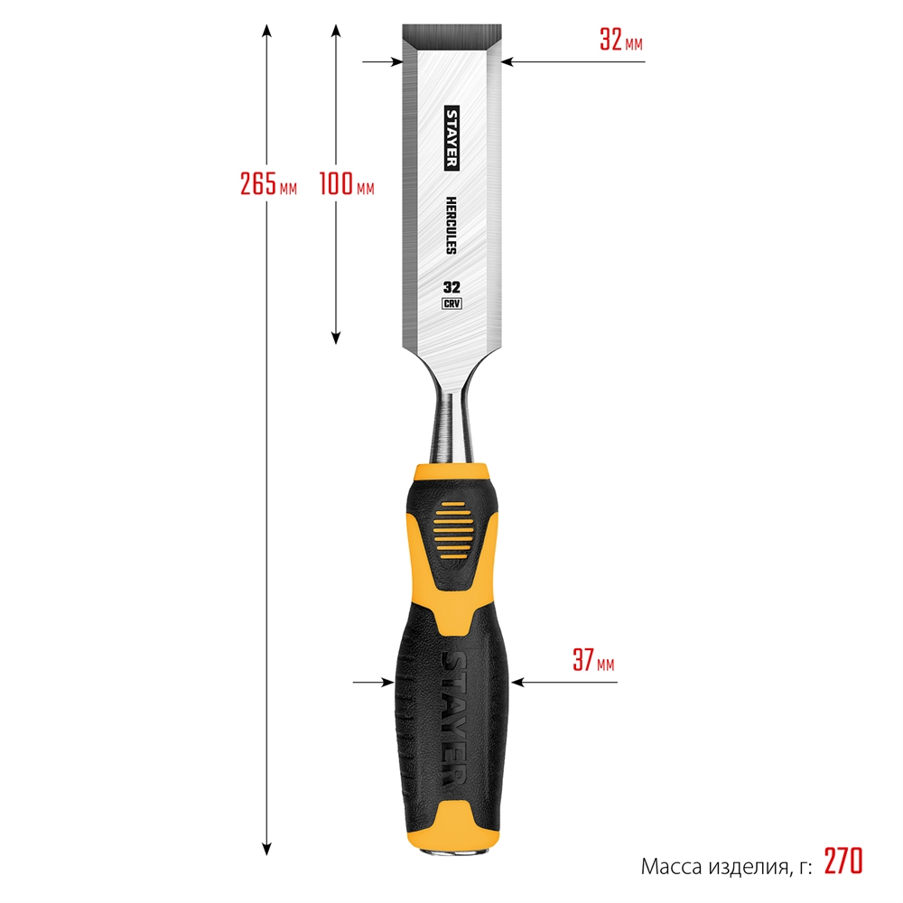 STAYER  Hercules, 32 мм, стамеска-долото, Professional (18205-32) 18205-32_z01