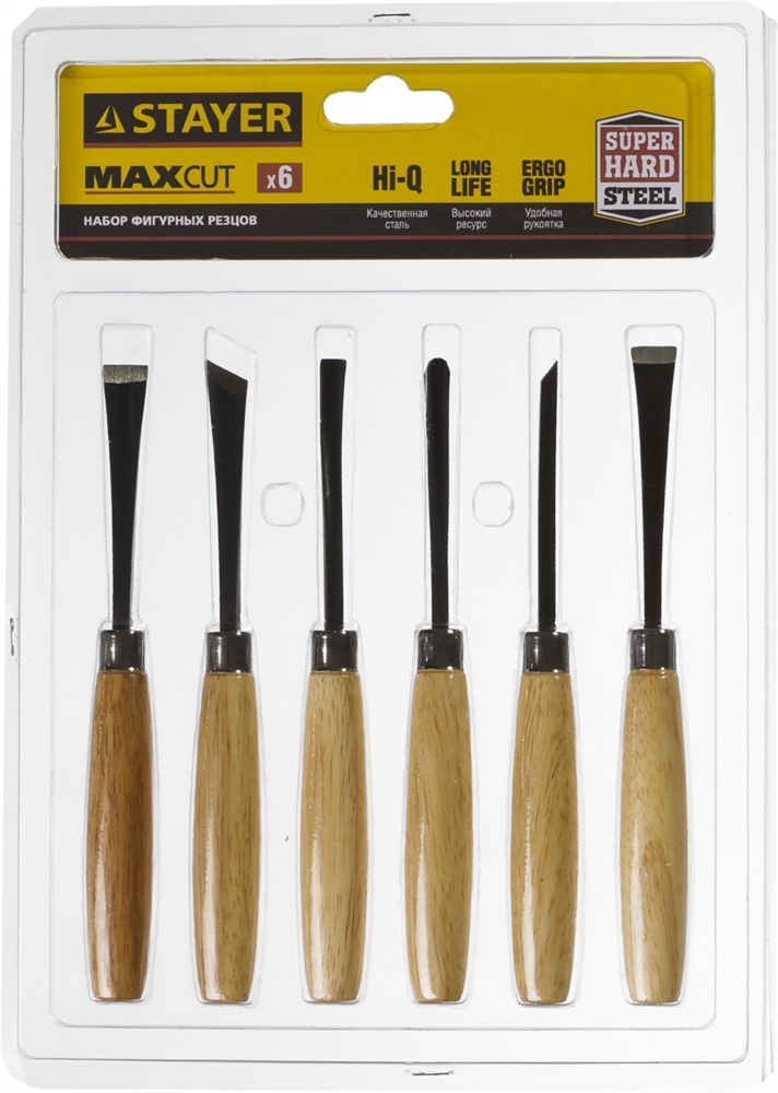 STAYER  6 предм, набор фигурных резцов (1832-H6) 1832-H6