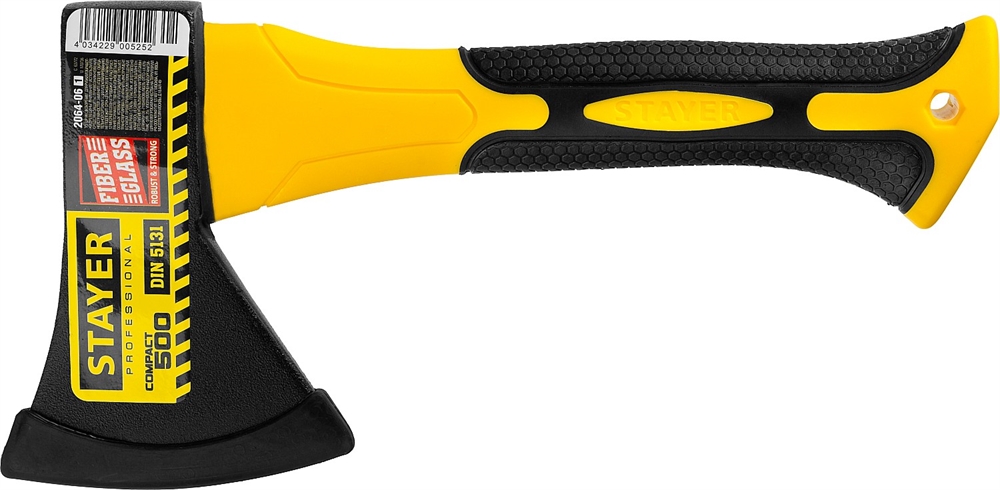 STAYER  COMPACT, 500/600 г, 250 мм, суперкомпактный топор, Professional (2064-06) 2064-06_z01