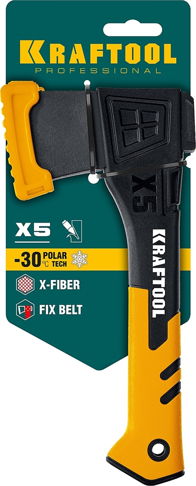 KRAFTOOL  X5, 440/620 г, в чехле, 230 мм, универсальный топор (20660-05) 20660-05