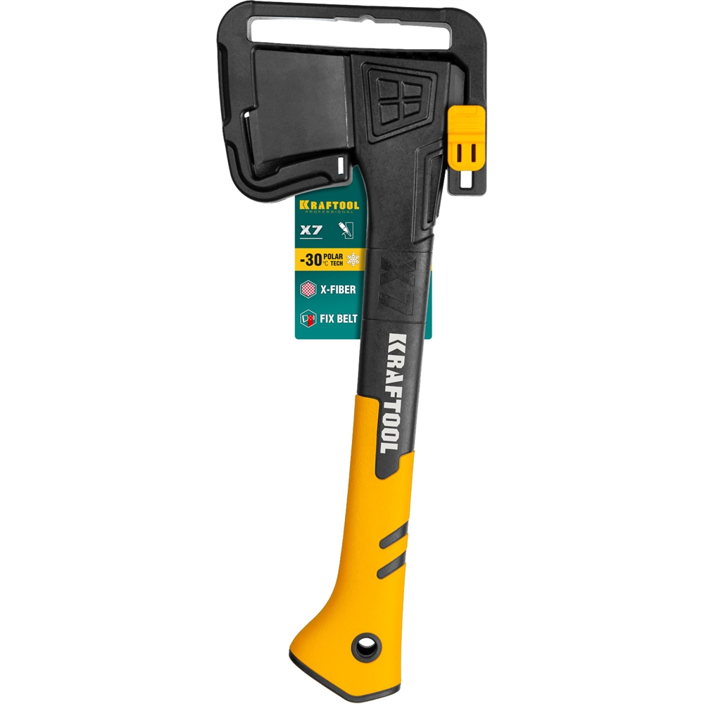 KRAFTOOL  X7, 640/715 г, в чехле, 360 мм, универсальный топор (20660-07) 20660-07