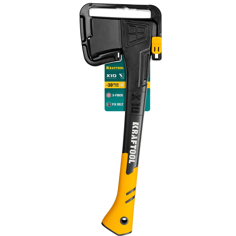 KRAFTOOL  X10, 750/1000 г, в чехле, 450 мм, универсальный топор (20660-10) 20660-10