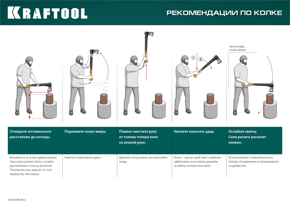 KRAFTOOL  X11, 1100/1400 г, в чехле, 450 мм, топор-колун (20660-11) 20660-11