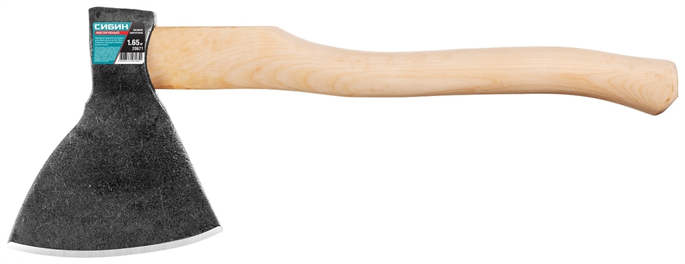 СИБИН  1650/2000 г, 570 мм, мясорубный, кованый топор с округлым лезвием (20671) 20671