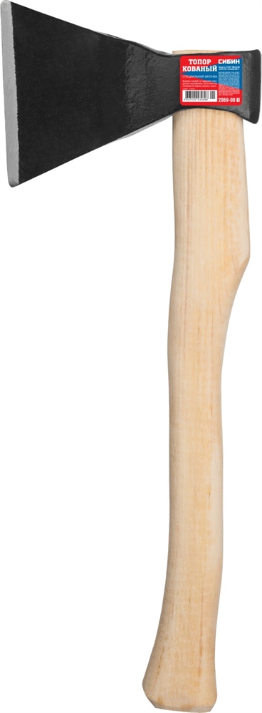 СИБИН  800/1000 г, 400 мм, кованый топор с прямым лезвием (2069-08) 2069-08_z01