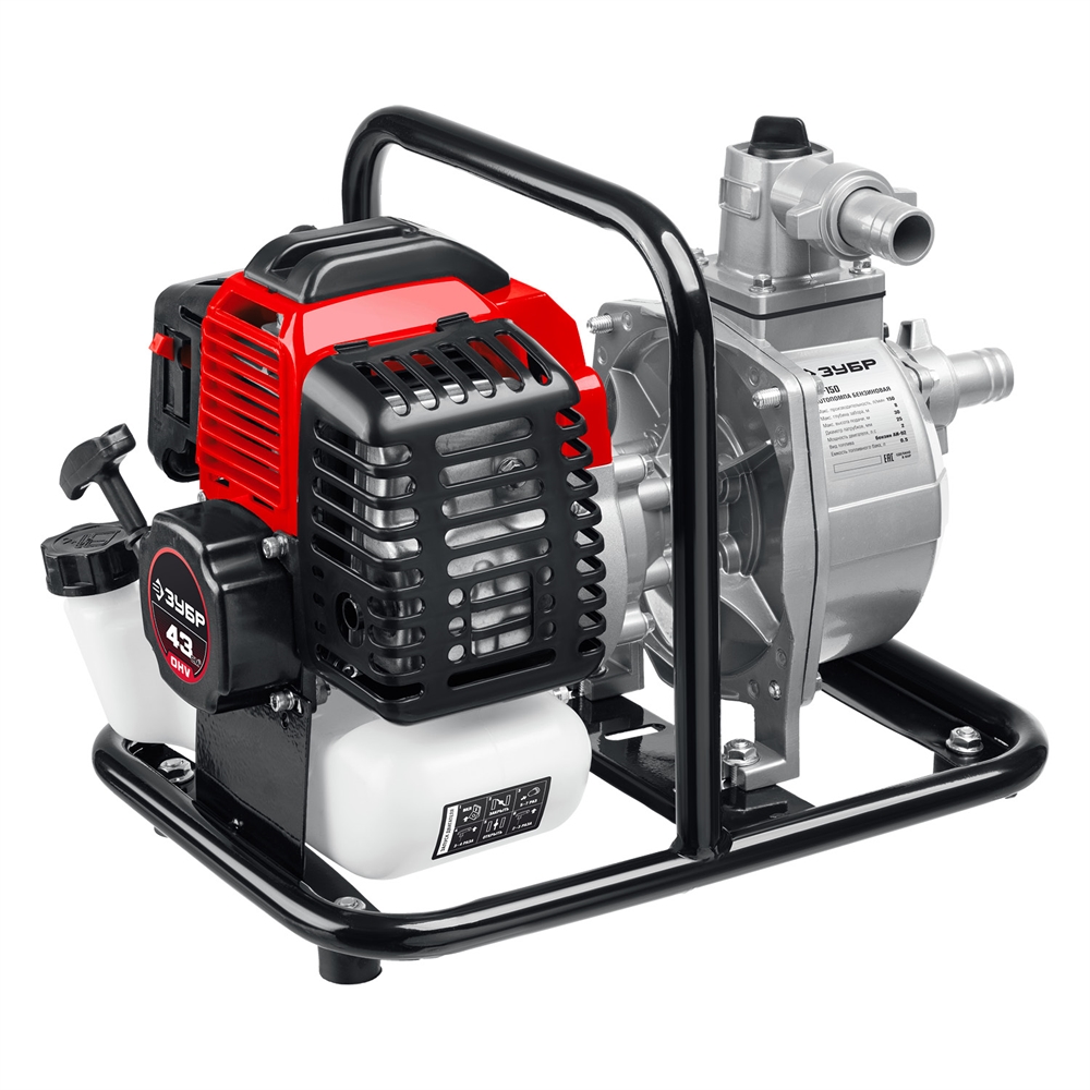 ЗУБР  150 л/мин, мотопомпа бензиновая (МП-150) МП-150
