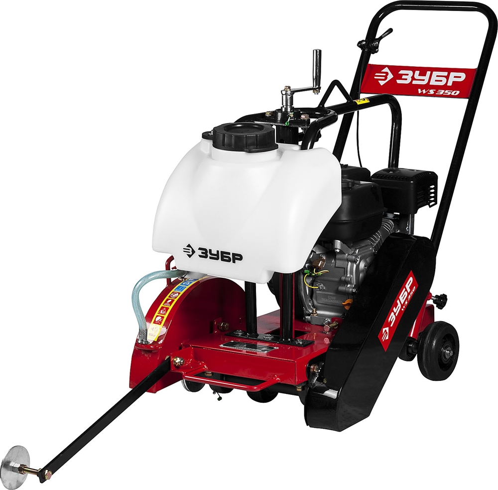 ЗУБР  диск 350 мм, 115 мм макс. рез, бензиновый швонарезчик (резчик швов), Профессионал (ЗШБ-350) ЗШБ-350