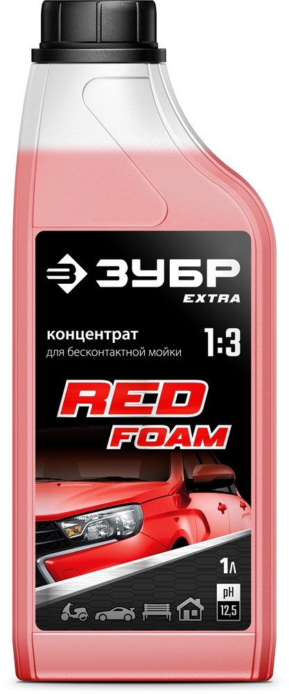 ЗУБР  1 л, шампунь для минимоек универсальный, EXTRA (70650-1) 70650-1