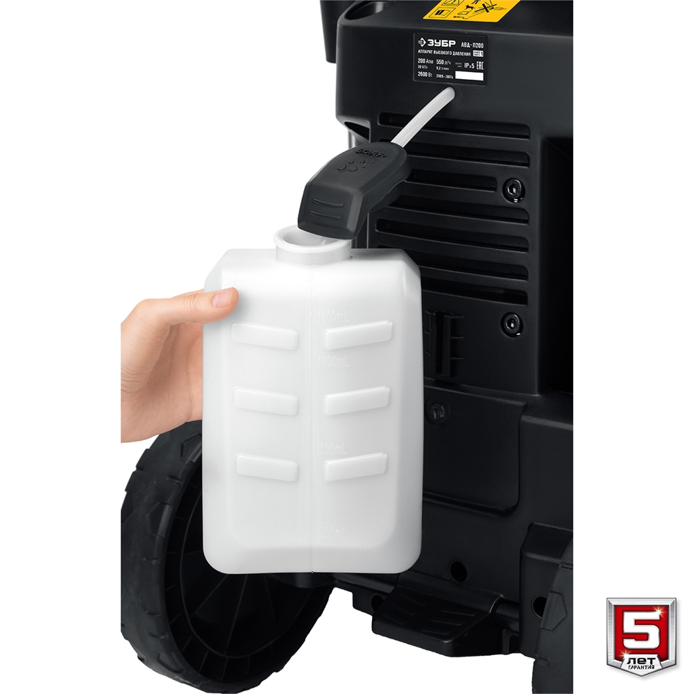 ЗУБР  180 Атм, 2300 Вт, мойка высокого давления, пистолет МИГ-280, Профессионал (АВД-П180) АВД-П180