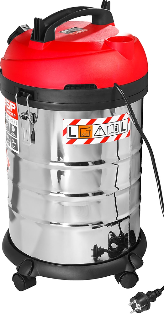 ЗУБР   М3, 30 л, 1400 Вт, строительный пылесос (ПУ-30-1400 М3) ПУ-30-1400 М3