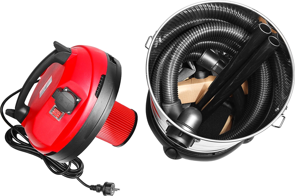 ЗУБР   М3, 30 л, 1400 Вт, строительный пылесос (ПУ-30-1400 М3) ПУ-30-1400 М3