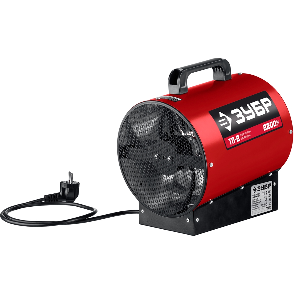 ЗУБР  2 кВт, электрическая тепловая пушка (ТП-2) ТП-2