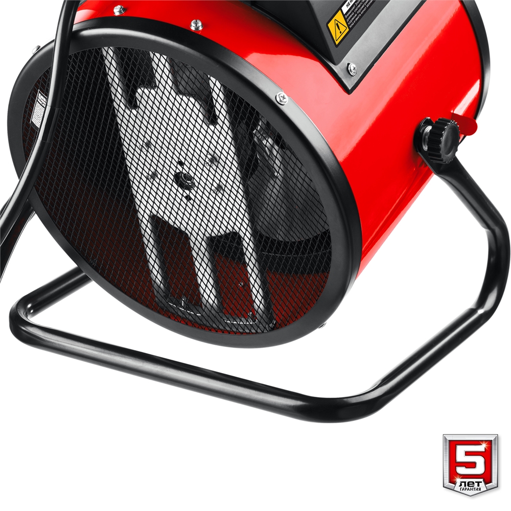 ЗУБР  5 кВт, электрическая тепловая пушка (ТПК-5Р) ТПК-5Р