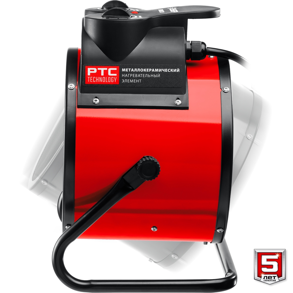 ЗУБР  5 кВт, электрическая тепловая пушка (ТПК-5Р) ТПК-5Р